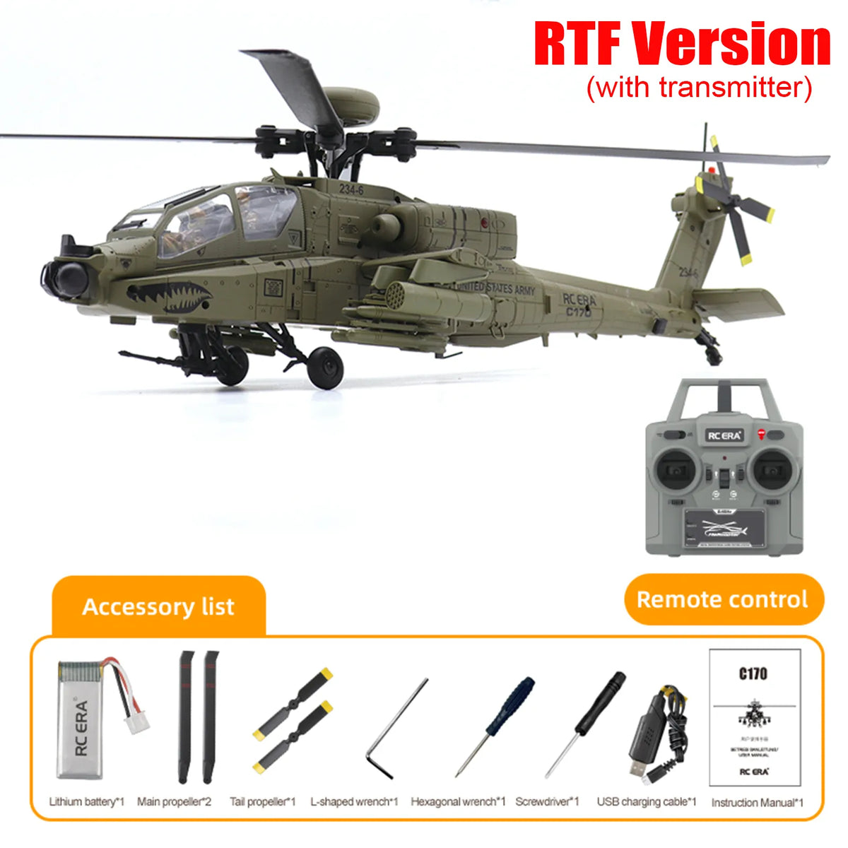 RC ERA C170 Apache (Verde)