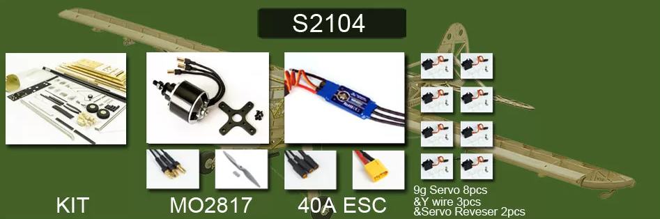 Fieseler Storch 1600mm KIT FULL version - foto 4
