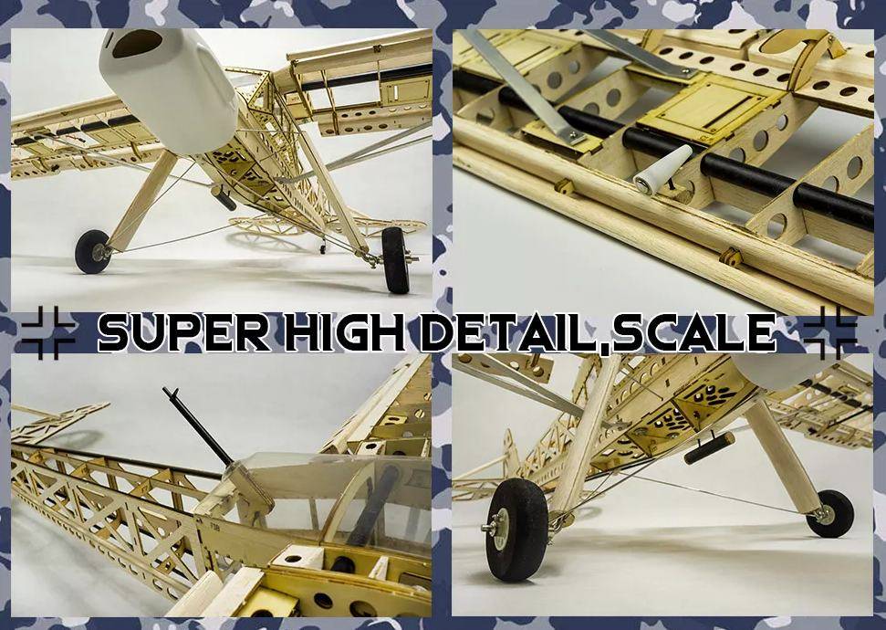 Fieseler Storch 1600mm KIT FULL version - foto 6