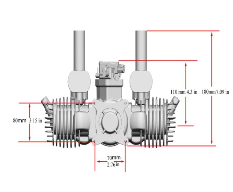 RCGF 125cc PRO Twin Stinger - foto 3