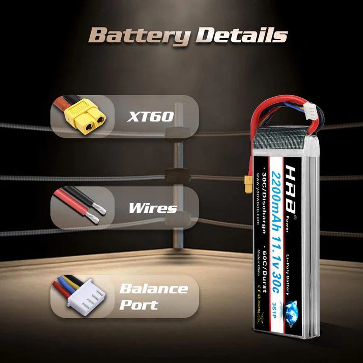 HRB 2200 MAH - 3S 11.1V - XT60 - foto 3