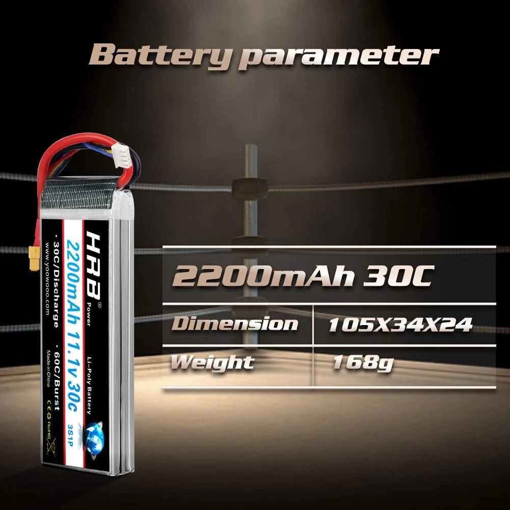 HRB 2200 MAH - 3S 11.1V - XT60 - foto 4