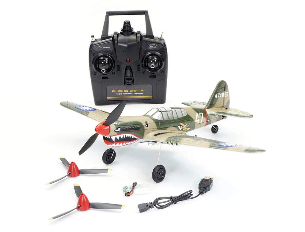 Volantex P40 Warhawk - 400 / 4 Canales con Gyro / RTF - foto 3
