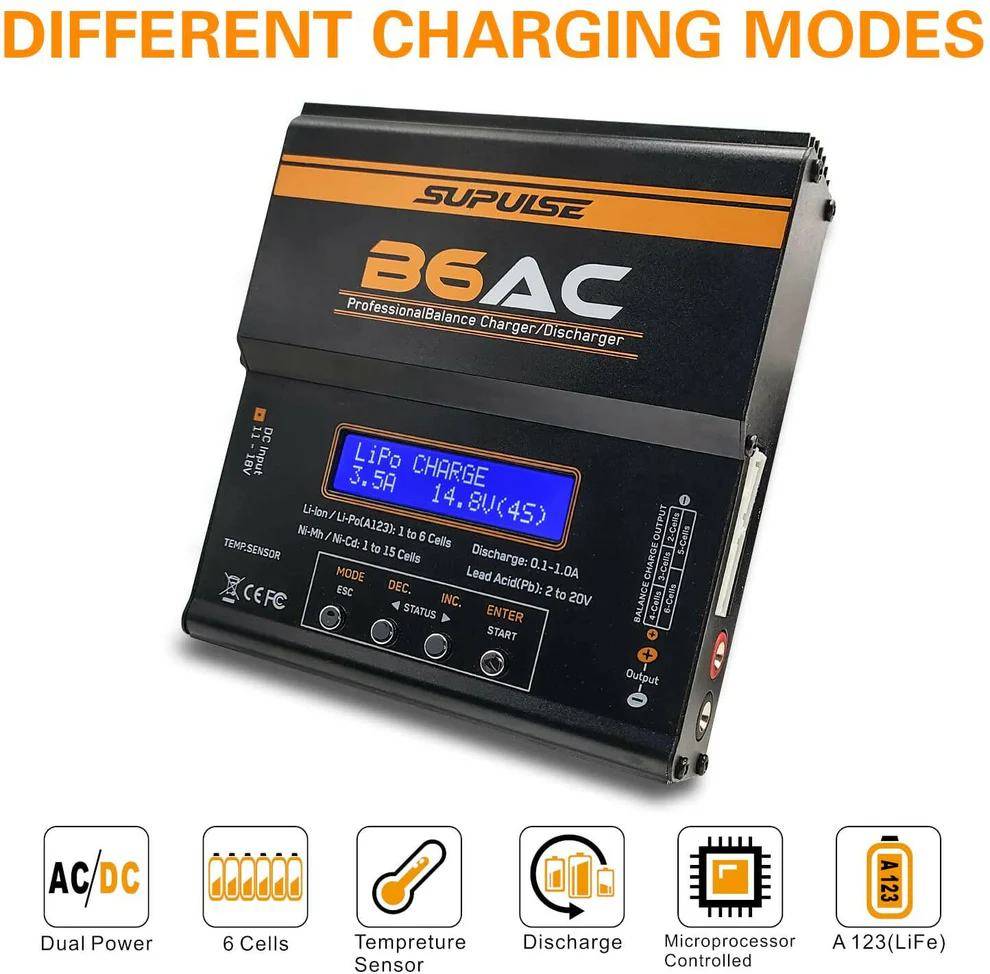 Supulse - Cargador de baterías Multipropósito B6AC/DC - foto 5