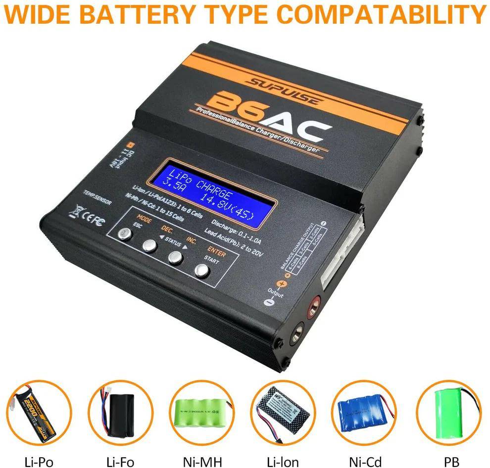 Supulse - Cargador de baterías Multipropósito B6AC/DC - foto 7