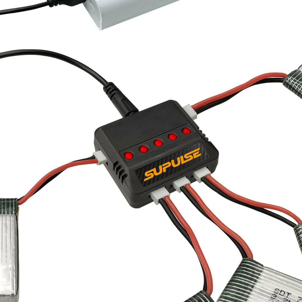 Supulse - Cargador de batería mini LiPo 5 salidas / Cargador compacto - foto 2