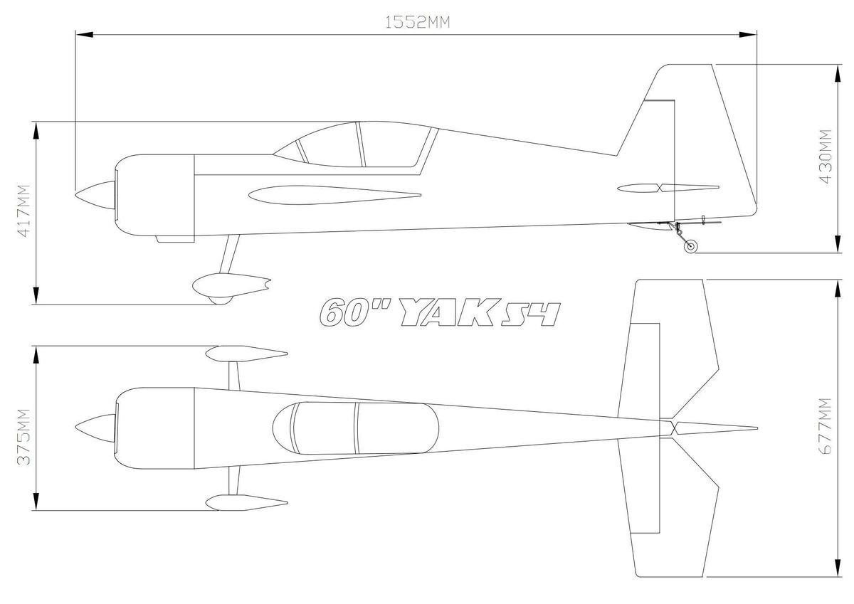Skywing RC - 60" YAK54 ARF / Naranjo (70e 1.5m) - foto 3