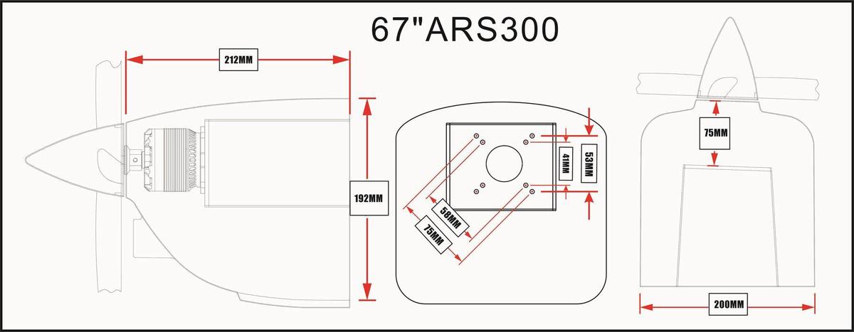 Skywing RC - 67" ARS300 ARF / Naranjo (90e 1.7m) - foto 4