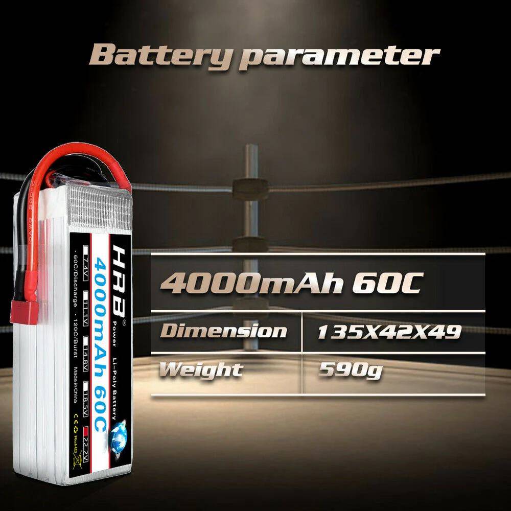 HRB 4000 MAH - 6S 22.2V - XT90 - foto 2