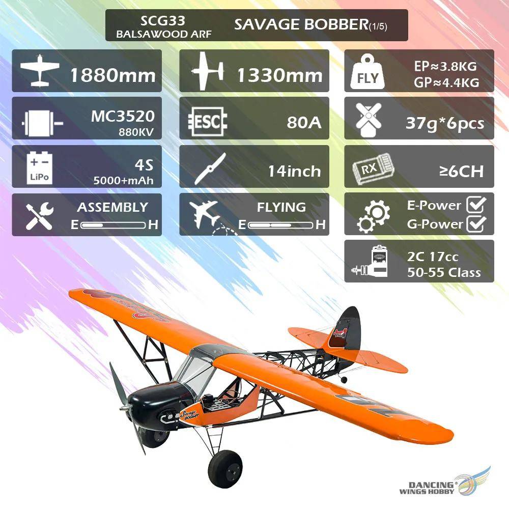 DWHobby Savage Bobber 1.88m (1/5 Escala) ARF - foto 2