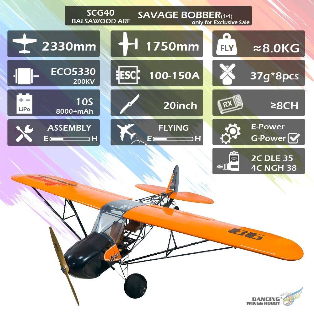 DWHobby Savage Bobber 2.4m (1/4 Escala) ARF - foto 4