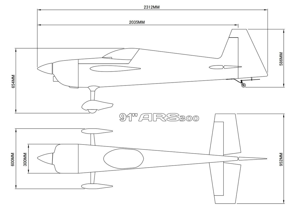 Skywing RC – 91″ ARS300 ARF / Naranjo - foto 3