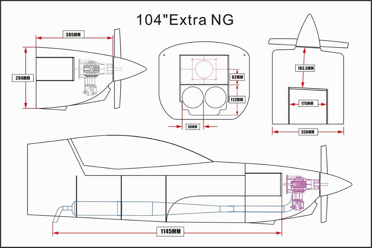 Skywing RC – 104″ Extra NG ARF / Amarillo - foto 3