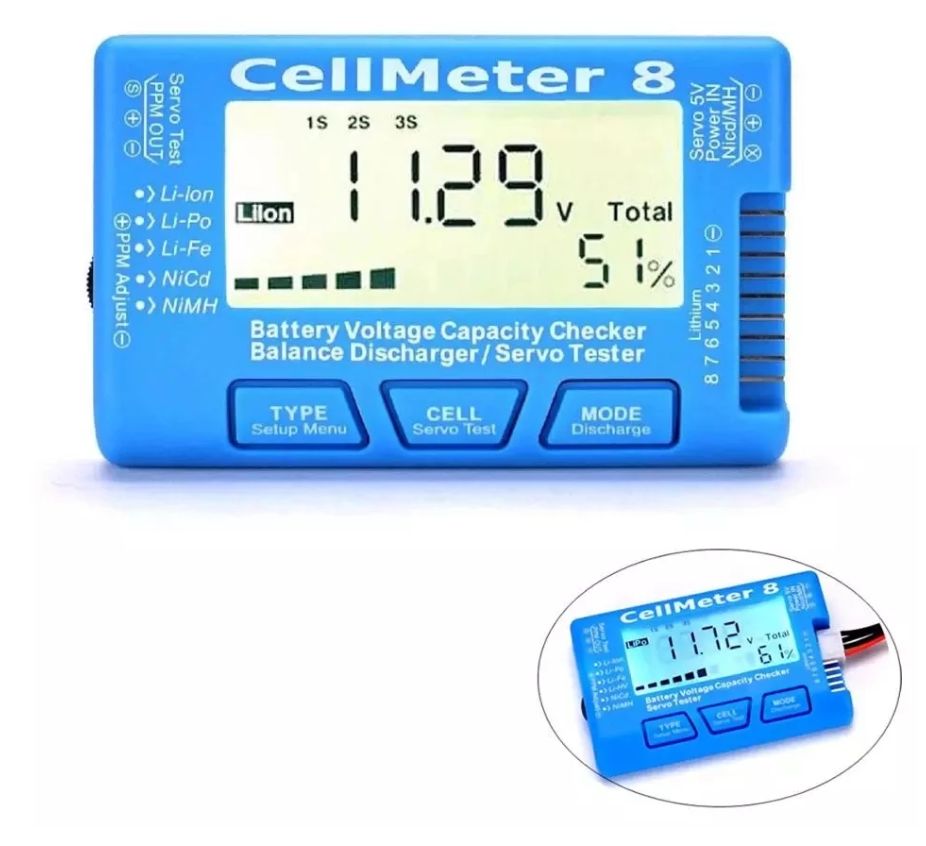 Chequeador de Baterías + Tester de Servos