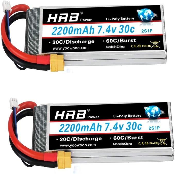 HRB 2200 MAH - 2S 7.4 V - XT60