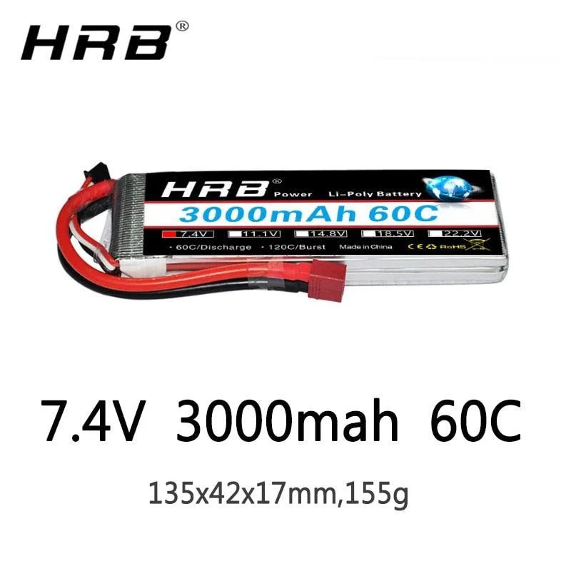 HRB 3000 MAH - 2S 7.4 V - XT60