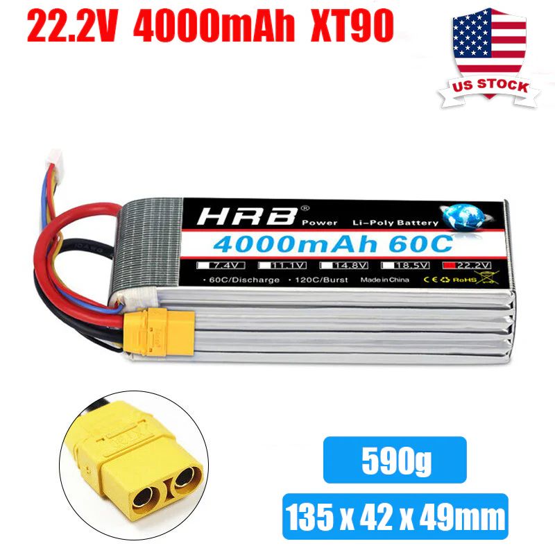 HRB 4000 MAH - 6S 22.2V - XT90