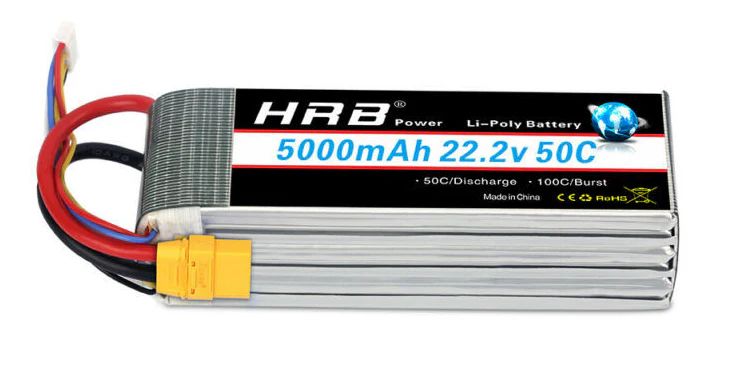 HRB 5000 MAH - 6S 22.2V - XT90