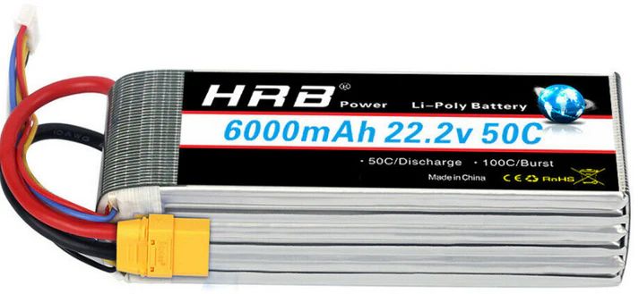 HRB 6000 MAH - 6S 22.2V - XT90