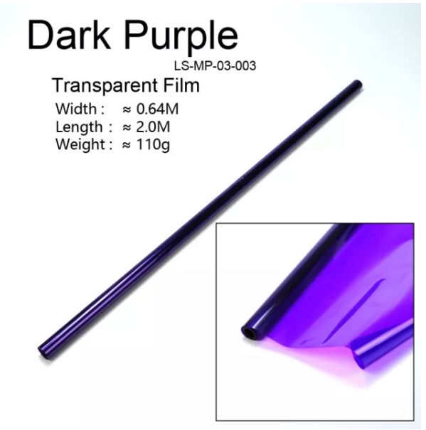 Violeta oscuro Transparente (2m)