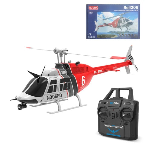 RC ERA C138 Bell 206 (Rojo)